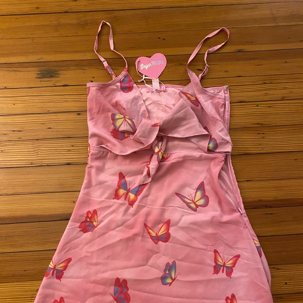 Dolls kill butterfly pink summer dress